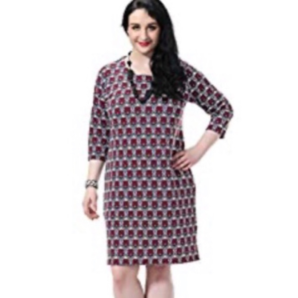 Quilted Floral Shift Dress